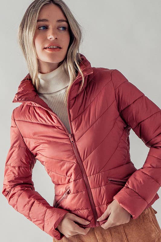 Chevron Quilted Jacket