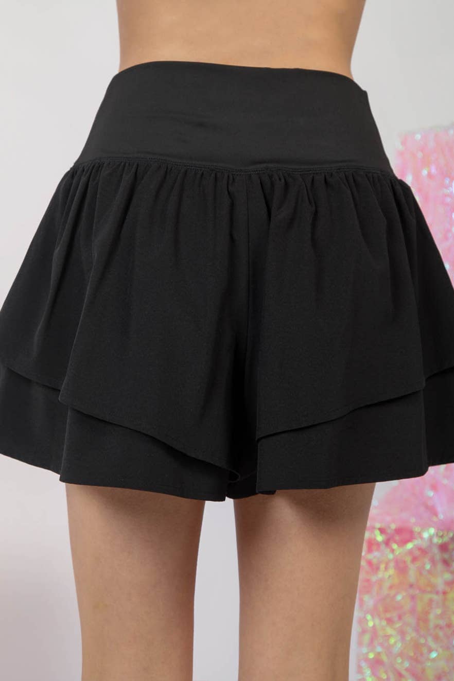 Fabulous Flowy Shorts- Black