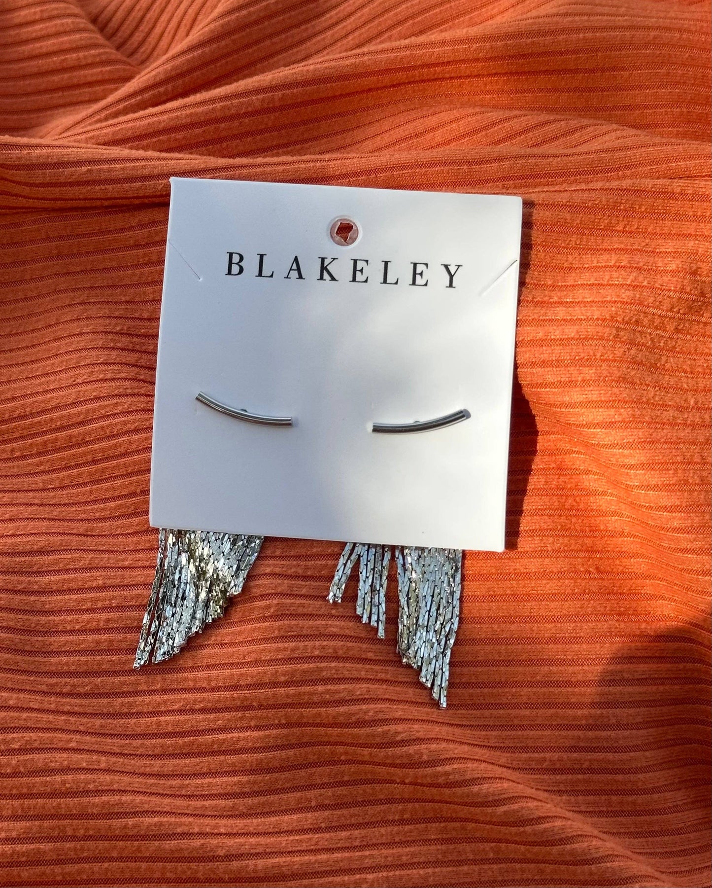 Vegas Fringe Earrings : SILVER