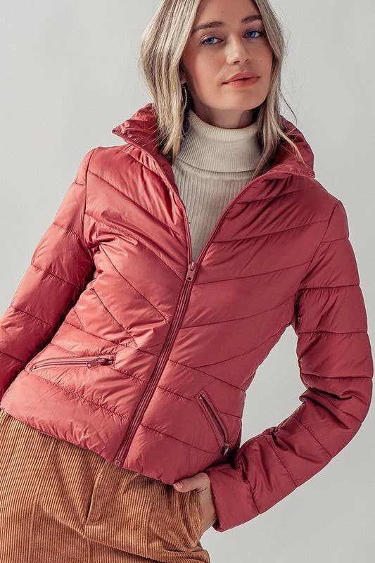 Chevron Quilted Jacket