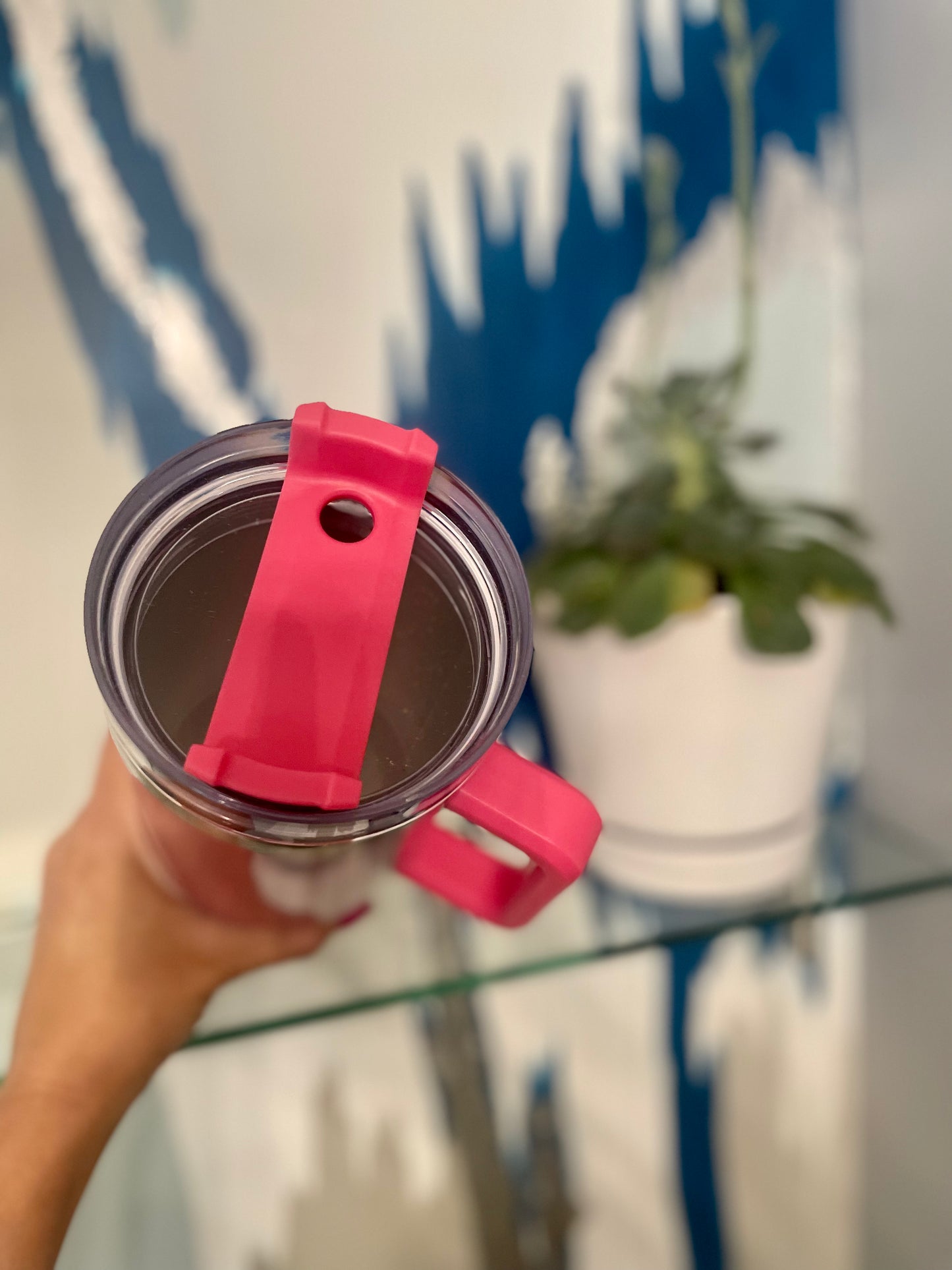 Hot Pink Shimmer 40 oz Tumbler