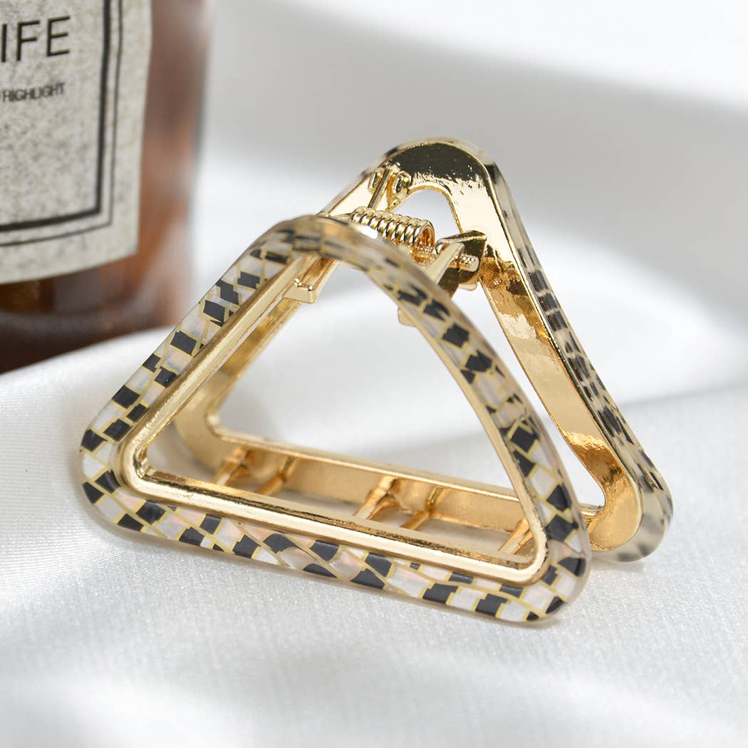 French Minimalist Triangular Claw Clip, Eco-Friendly