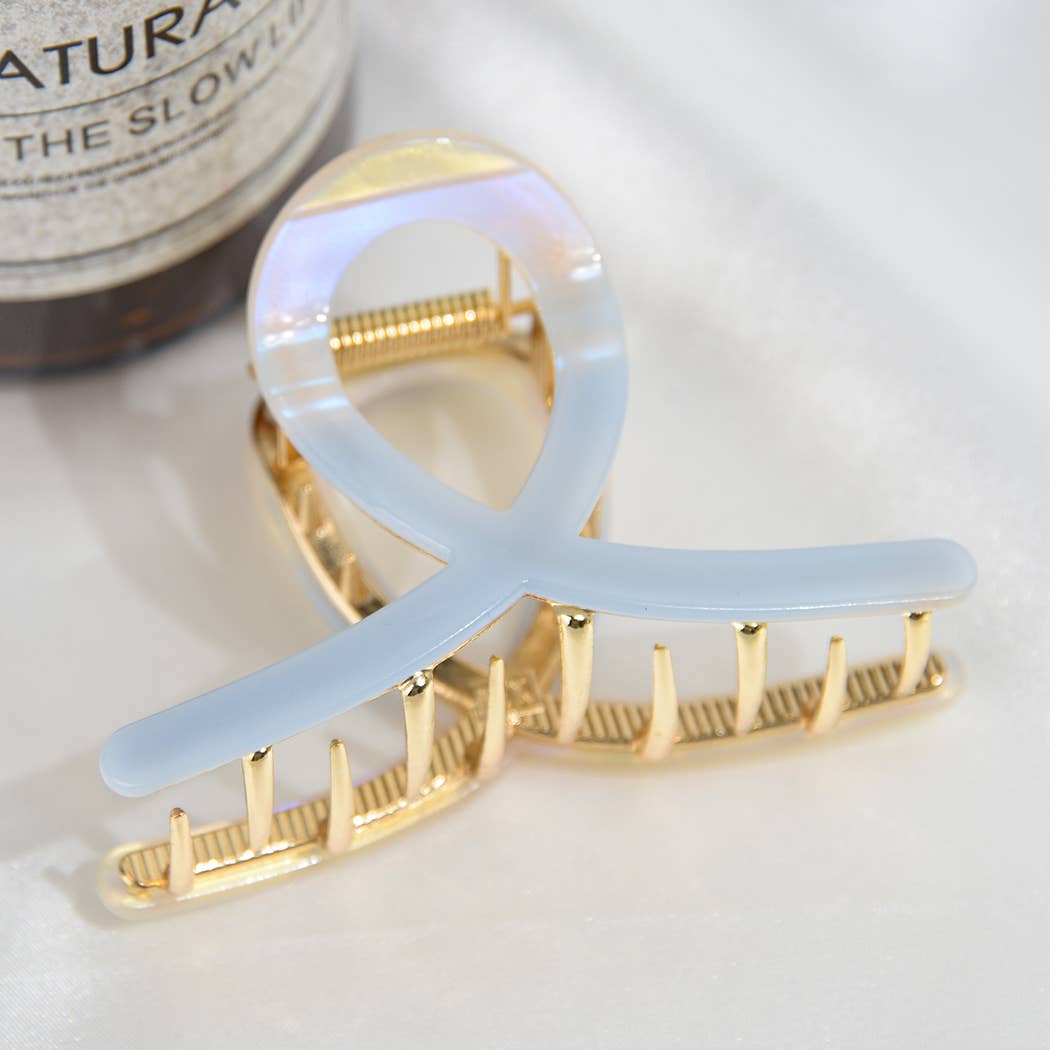 Acetate Plate Retro Medium Claw Clip, Eco-Friendly