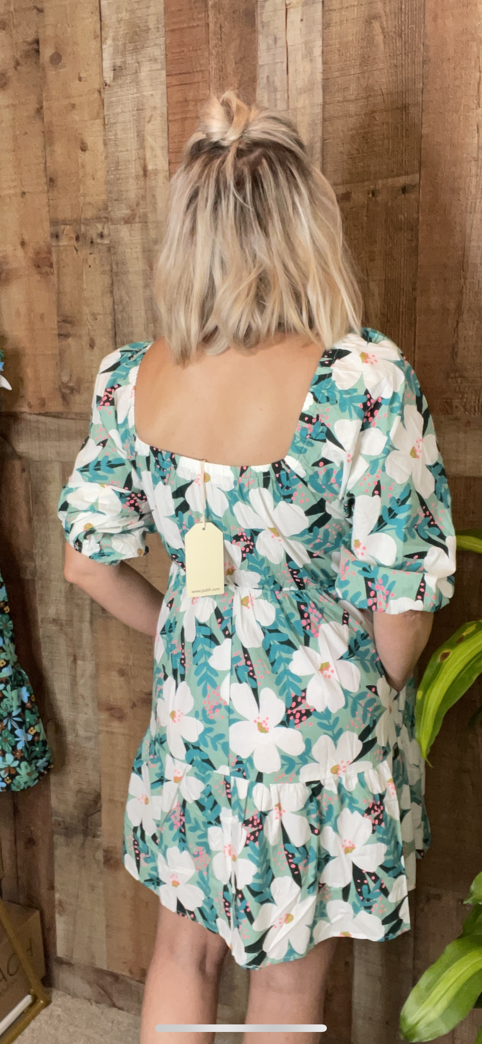 Sweetheart Neck Sage Dress