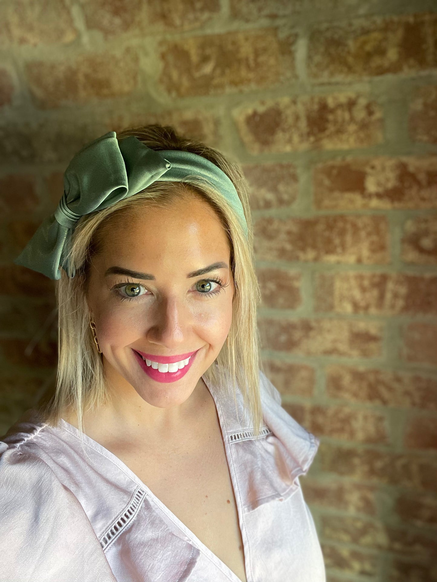 Mint Headband with Bow