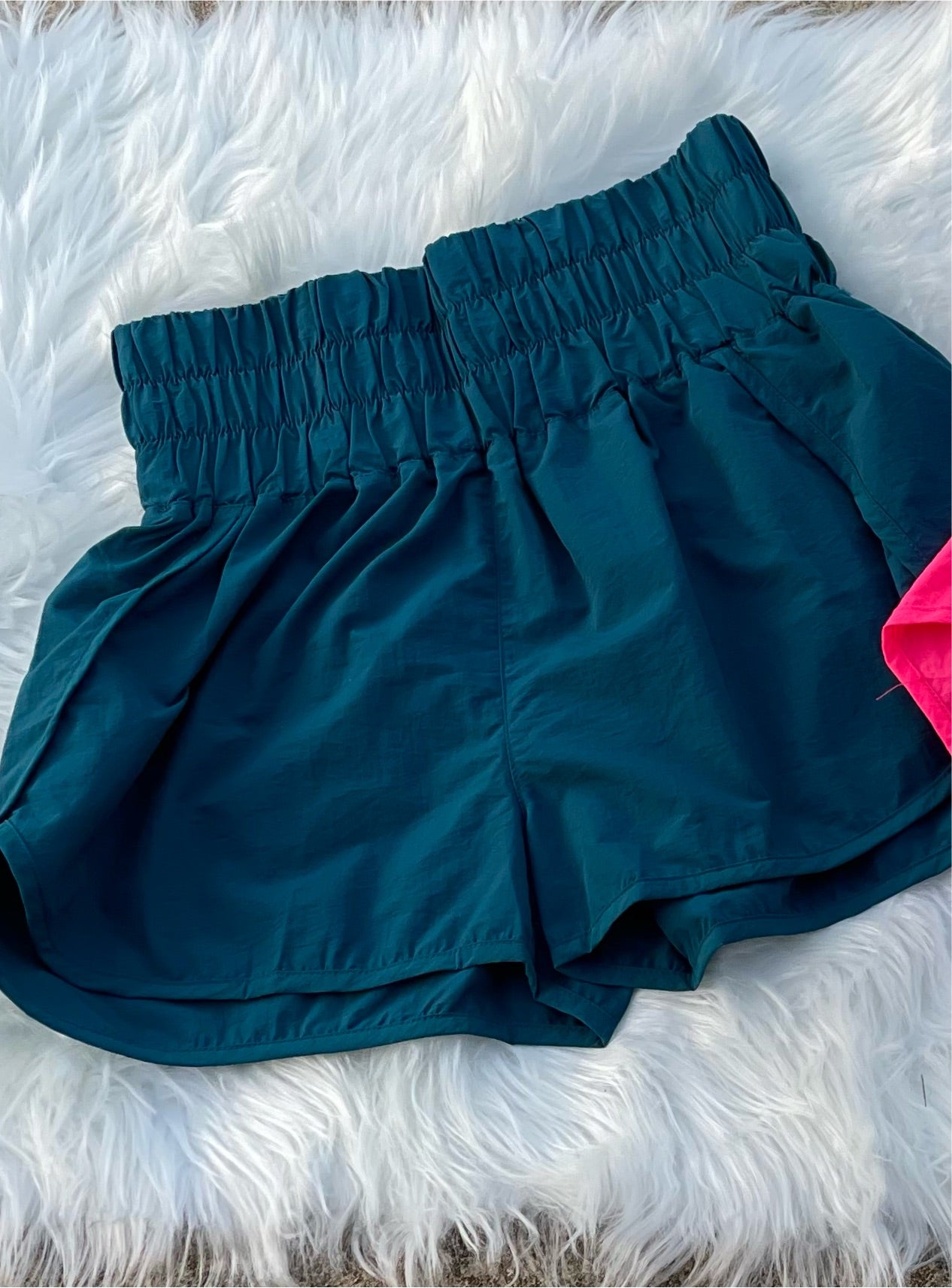 Windbreaker Running Shorts- HOT PINK