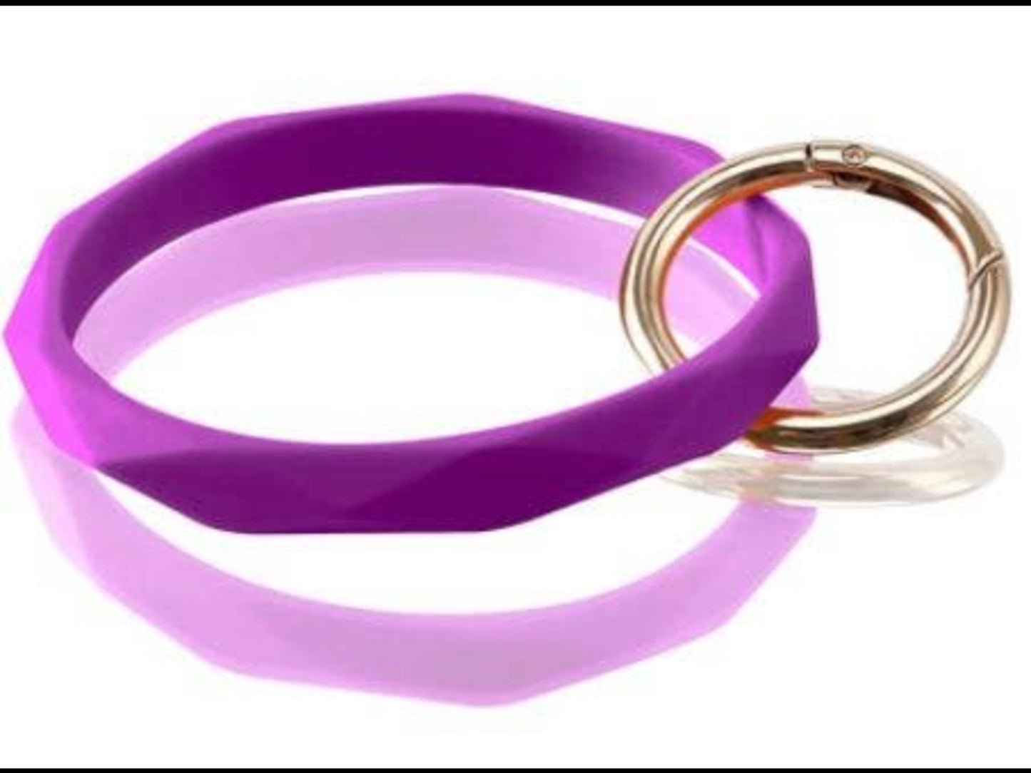 Diamond Cut Silicone Keychain