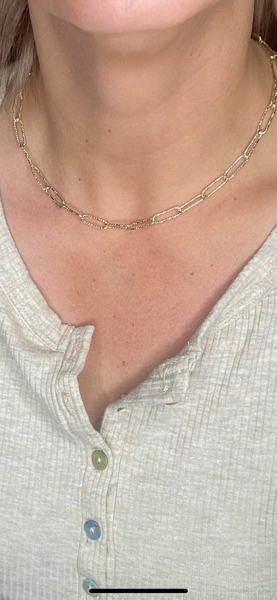Link to Link Paperclip Choker