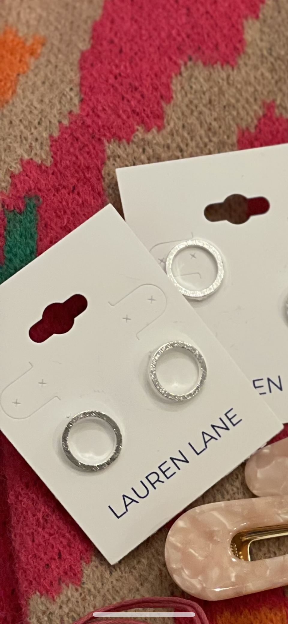 Karma Circle Studs- Silver