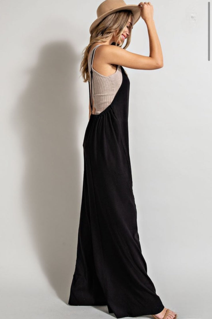 Open Back Knit Overall- FINAL SALE