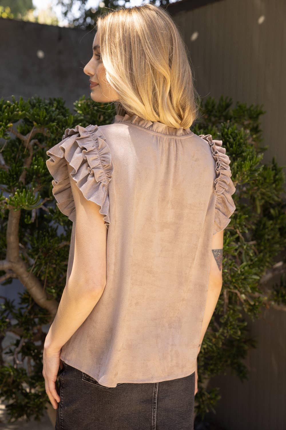 Sultry Suede Top