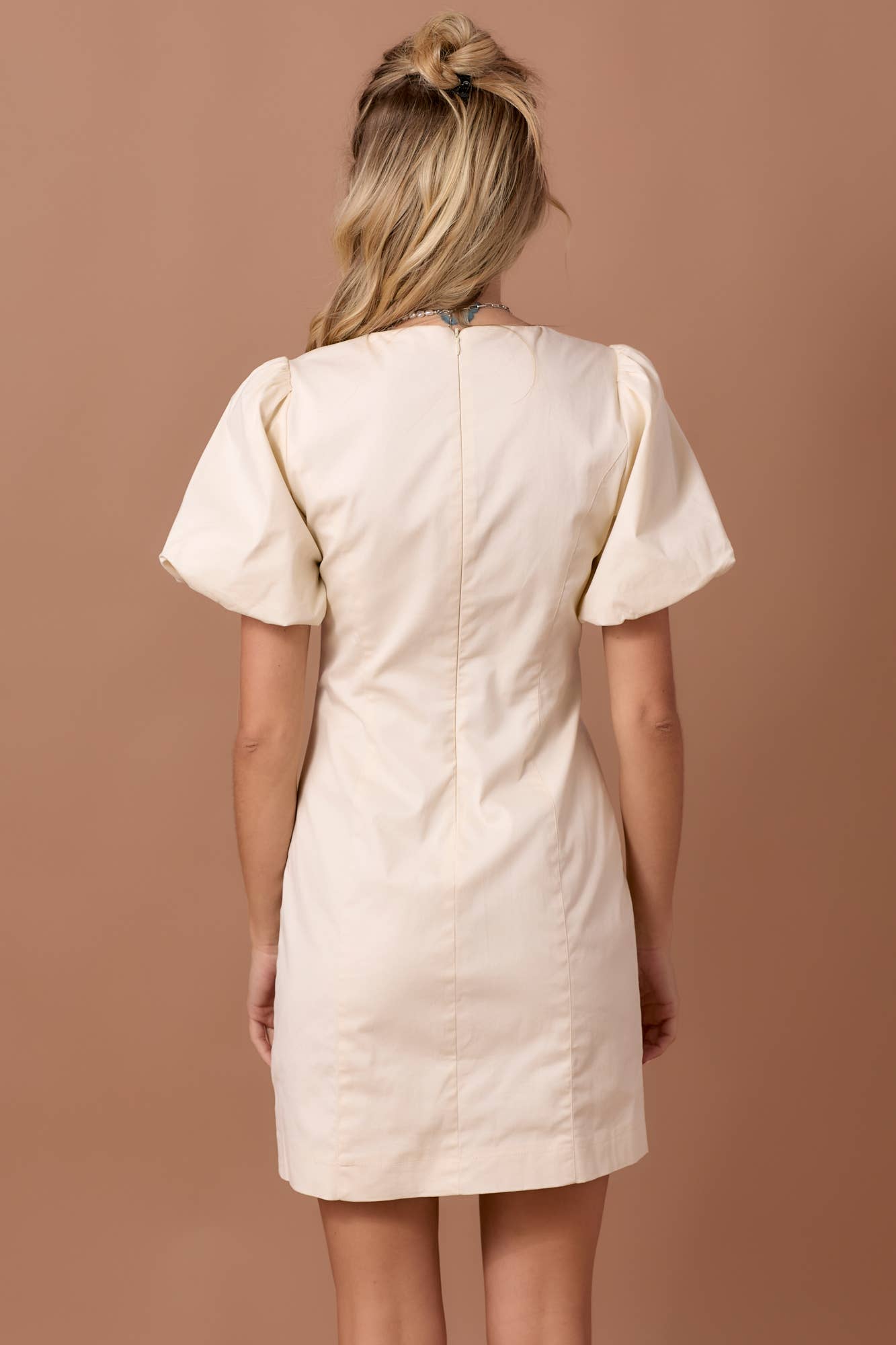 Button Front Mini Dress