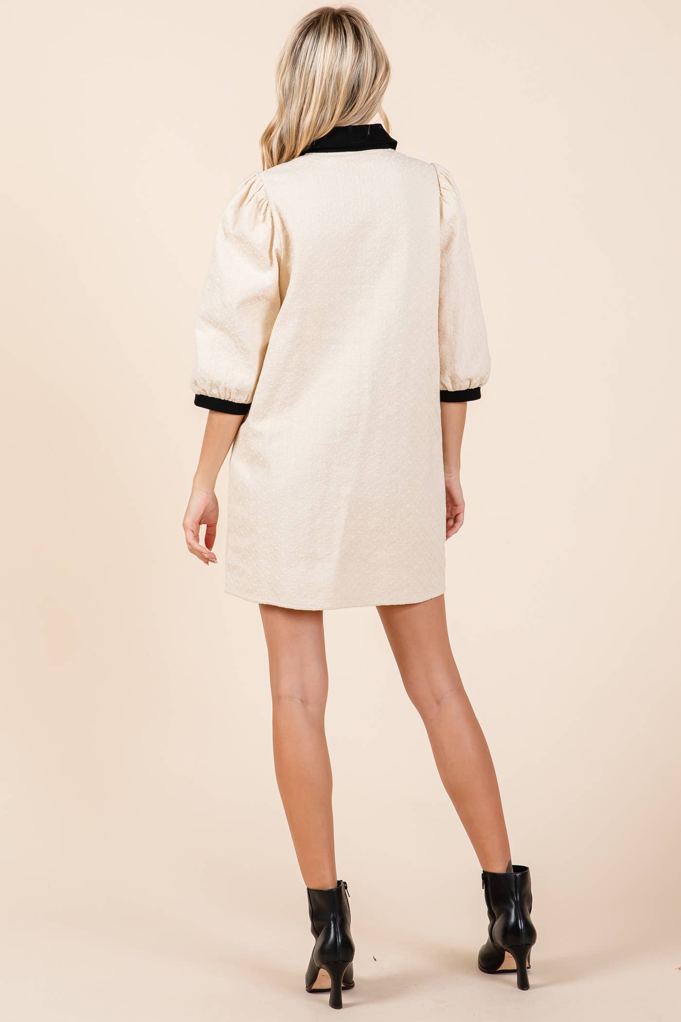 Textured Mini Dress
