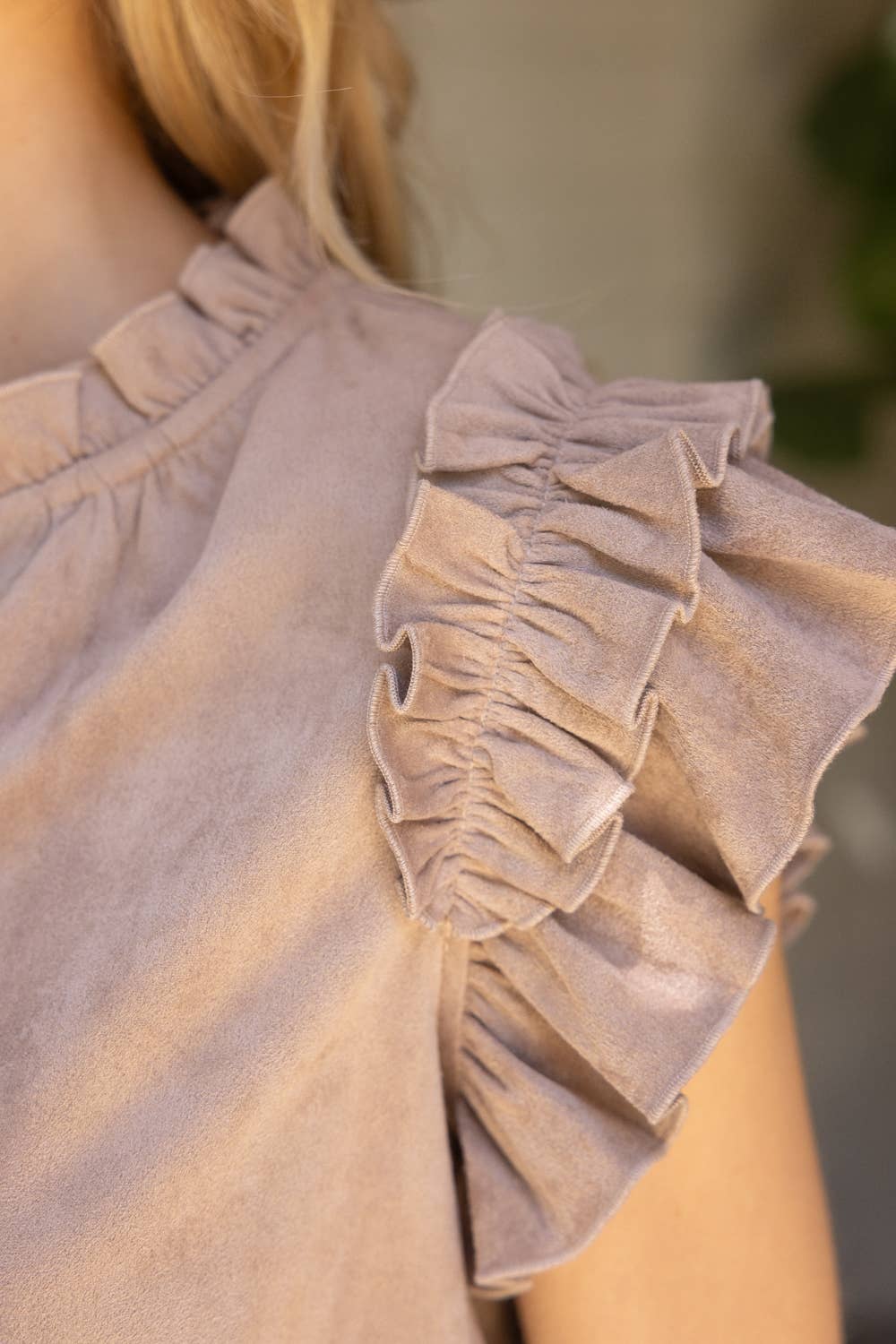 Sultry Suede Top