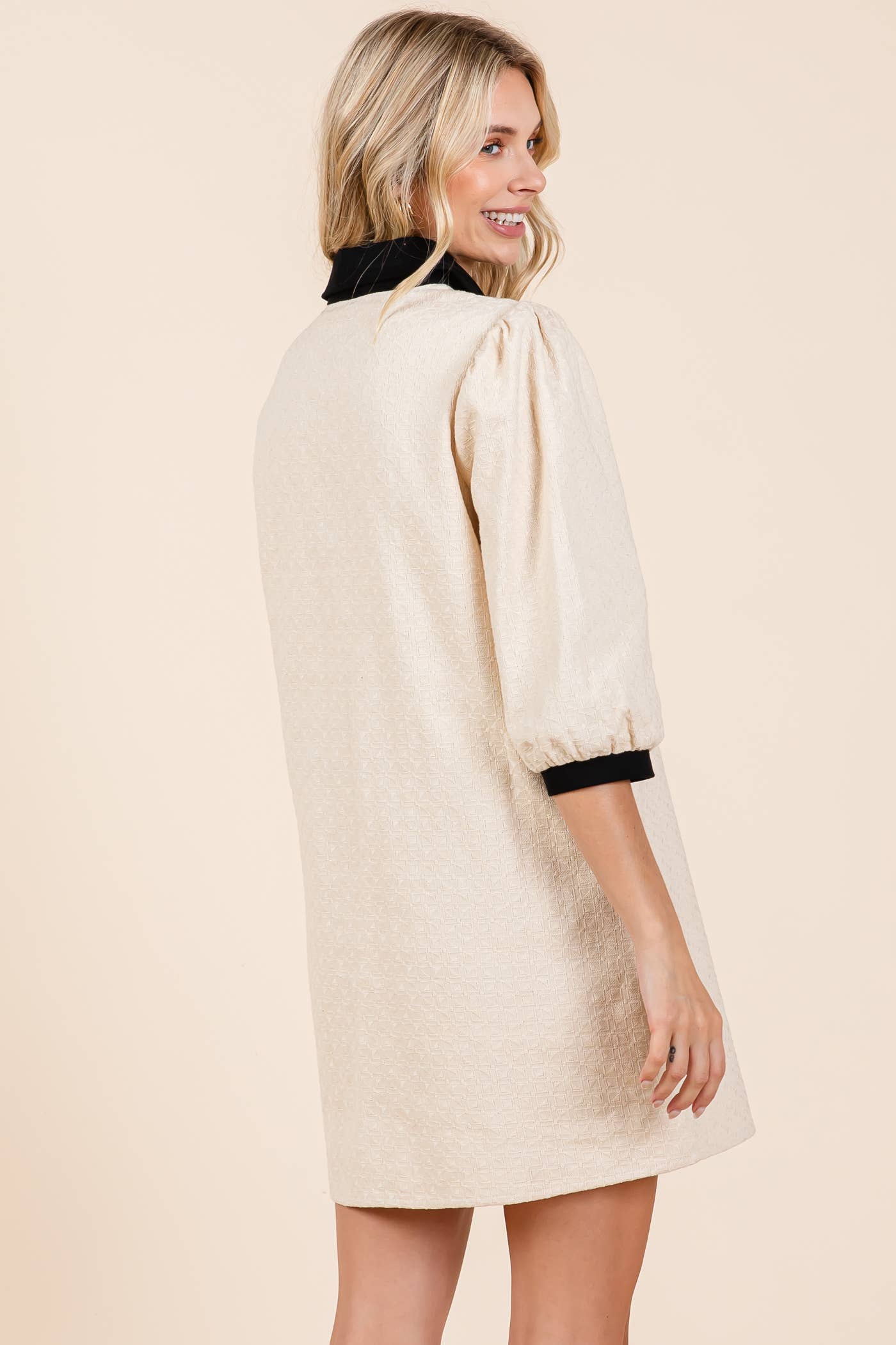 Textured Mini Dress