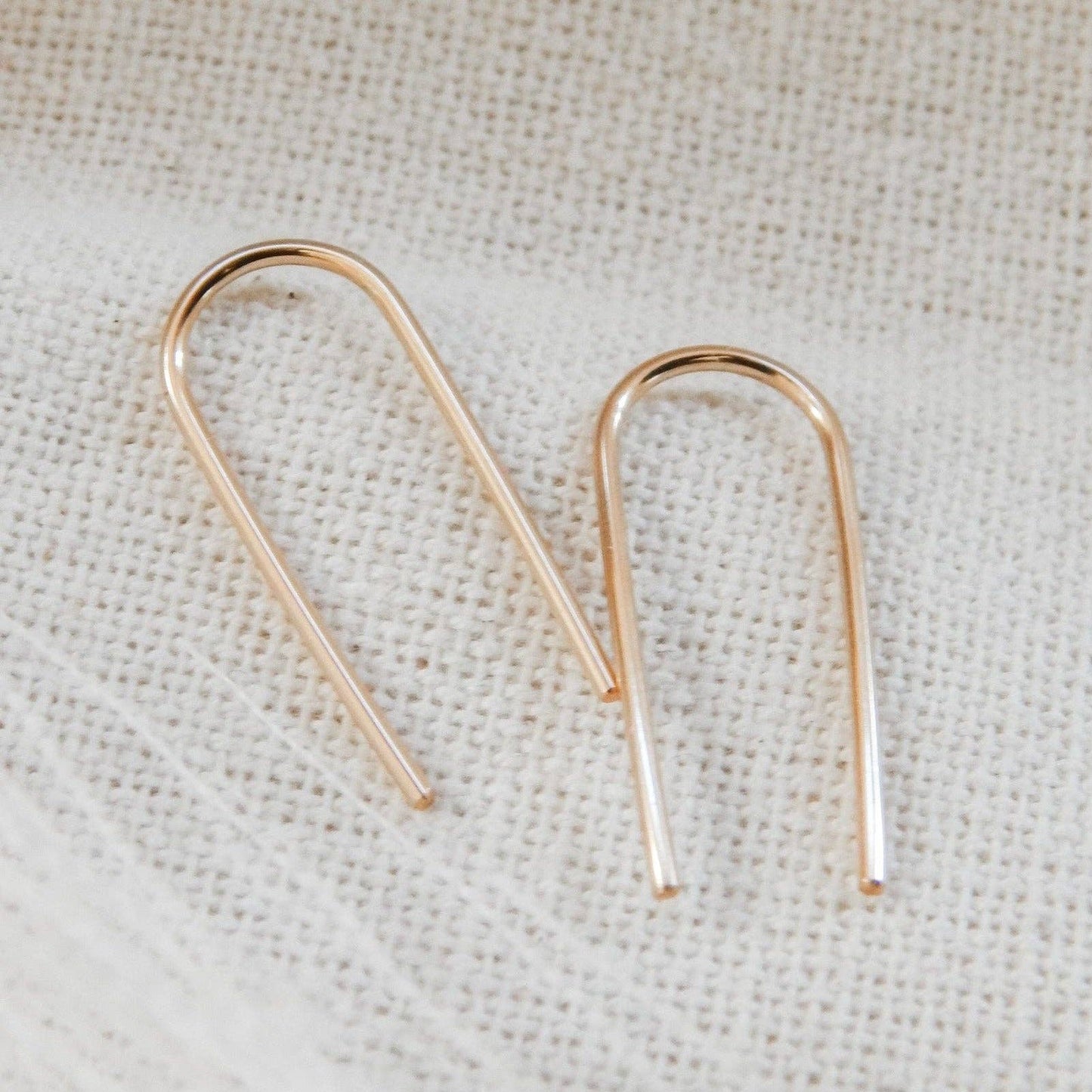Open Arc Earrings- Gold