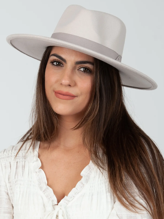 Ariel Felt Rancher Hat-Ammonite
