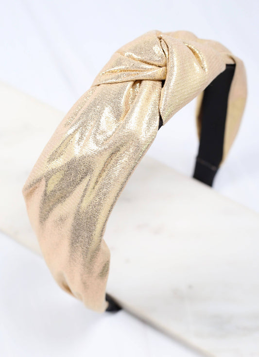 Gold Metallic Headband