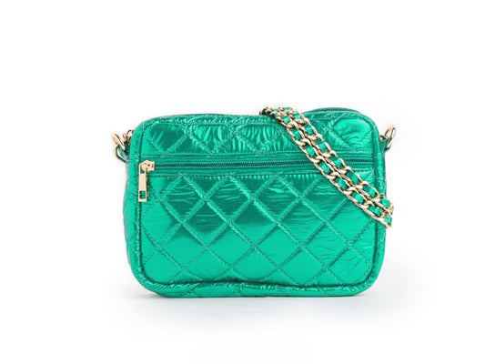 Metallic Green Crossbody- FINAL SALE