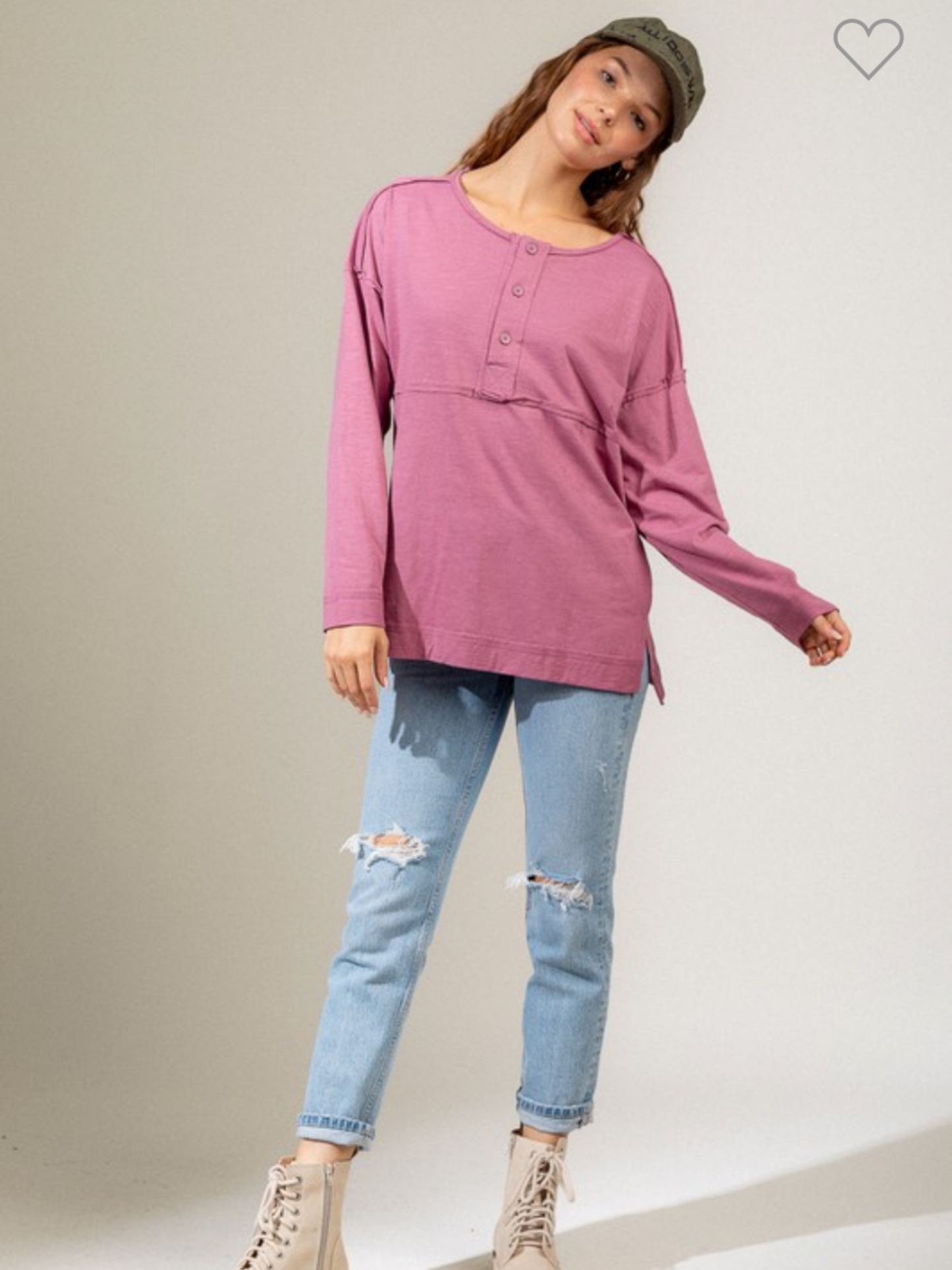 Raw Edge Knit Top