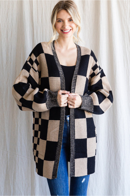 Checkerboard Cardi