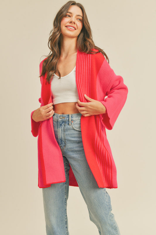 Color Block Cardi